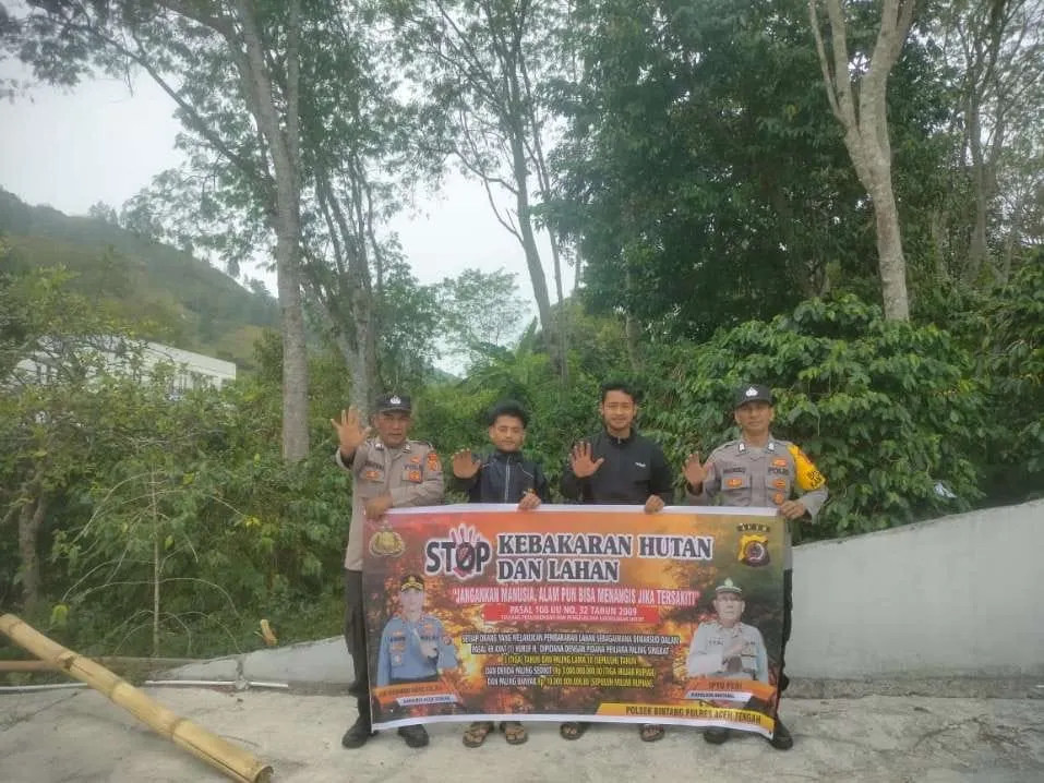 Polsek Bintang Imbau Warga Tidak Sembarangan Bakar Lahan di Musim Kemarau