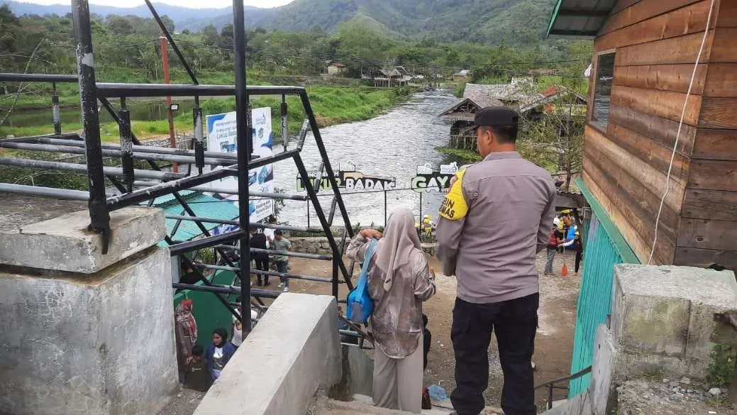 Polsek Pegasing Pantau Aktivitas Wisata Arung Jeram, Pastikan Keamanan dan Kenyamanan Pengunjung