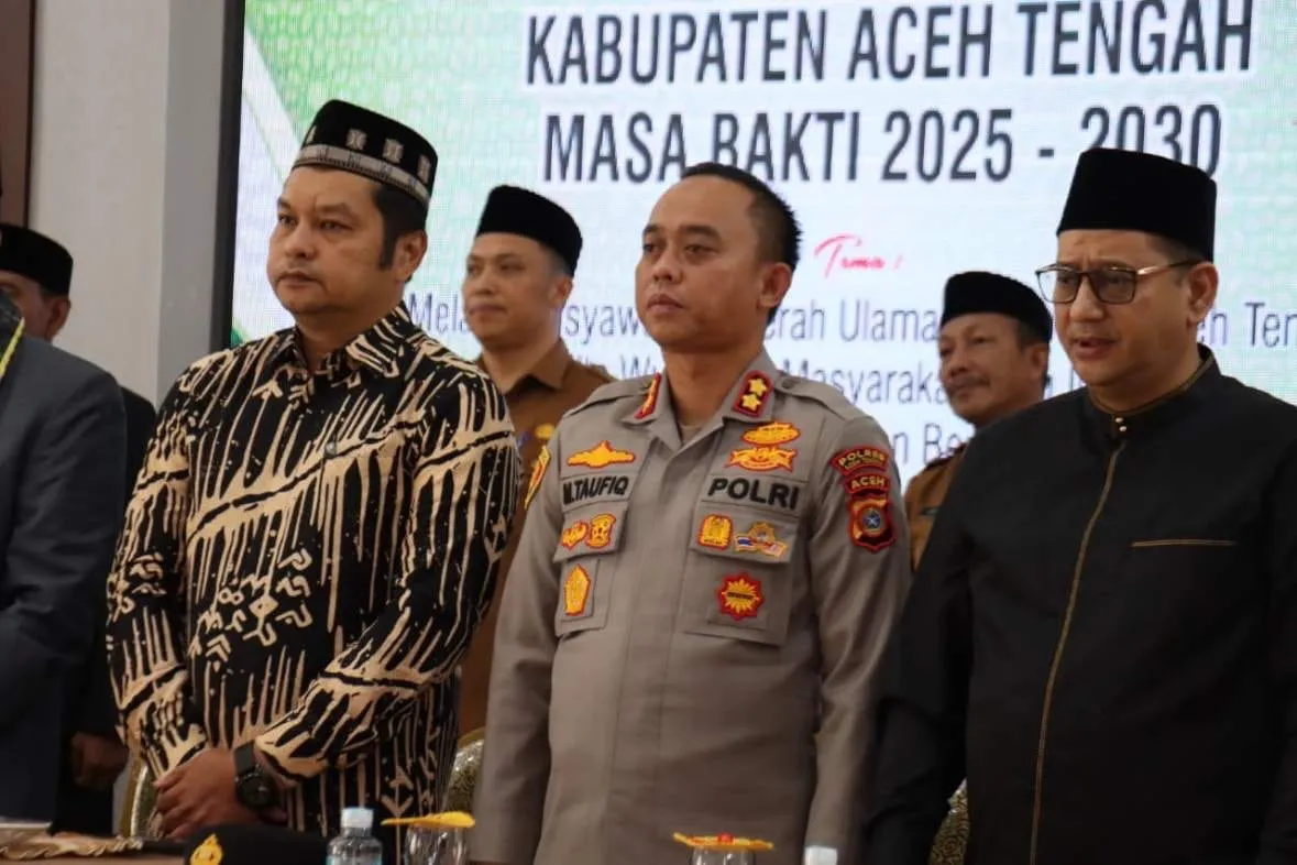 Kapolres Hadiri Pembukaan Musda Ulama Kabupaten Aceh Tengah Masa Bakti 2025-2030