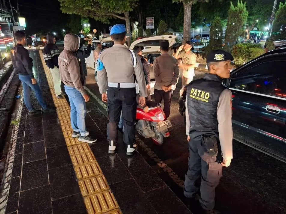 Razia Rutin Polres Aceh Tengah, Ciptakan Malam Takengon Aman dan Tertib