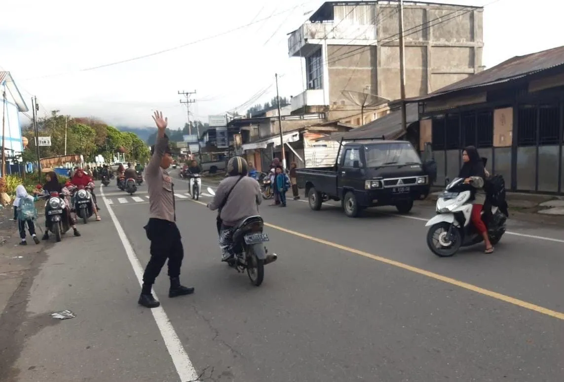 Strong Point Pagi, Polsek Pegasing Wujudkan Keselamatan Pelajar dan Masyarakat