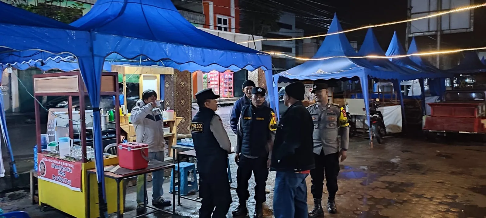 Polsek Lut Tawar Hadir di Tengah Aktivitas Malam Warga, Pererat Kemitraan Kamtibmas