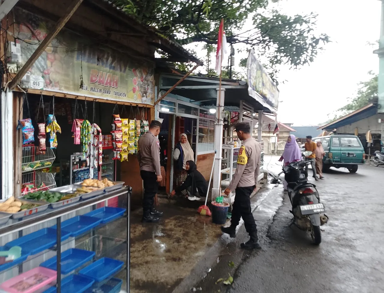Pastikan Situasi Kondusif, Polsek Lut Tawar Patroli Dialogis di Area Jual Beli