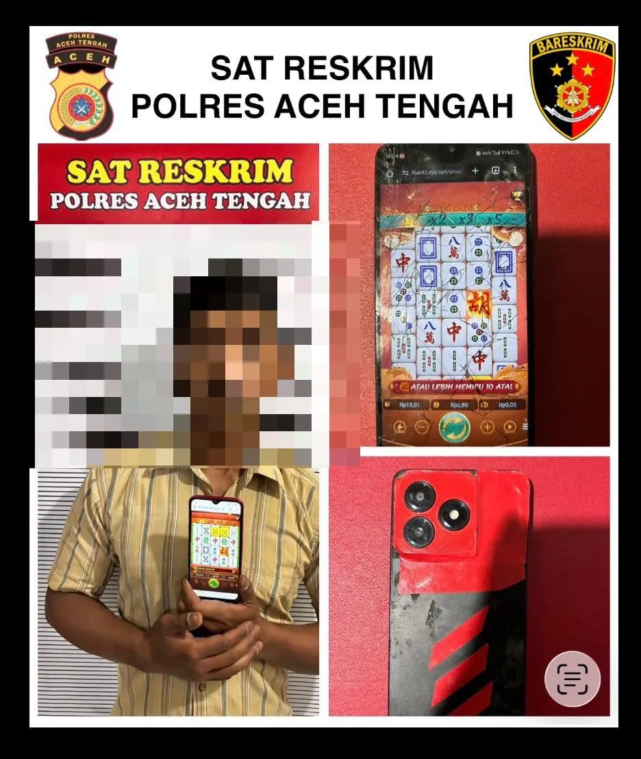 Satreskrim Polres Aceh Tengah Ungkap Kasus Judi Online, Dua Pelaku Diamankan