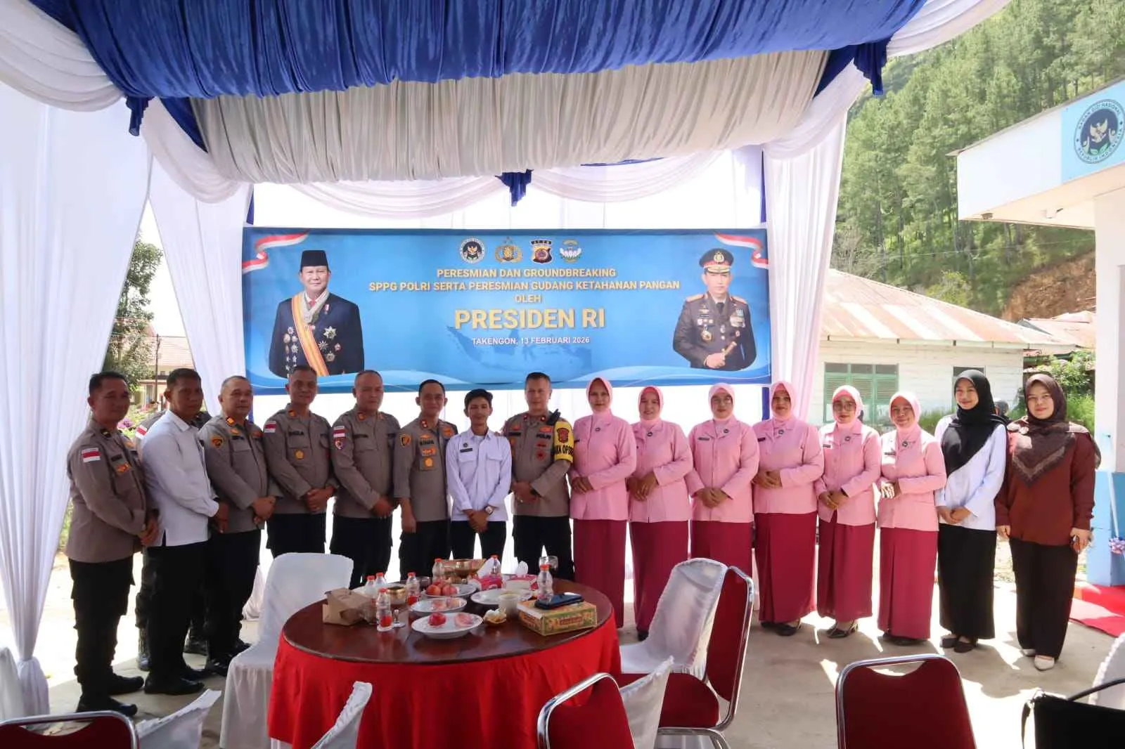 Kapolres Aceh Tengah Bersama Forkopimda Ikuti Peresmian SPPG Polri oleh Presiden Secara Virtual