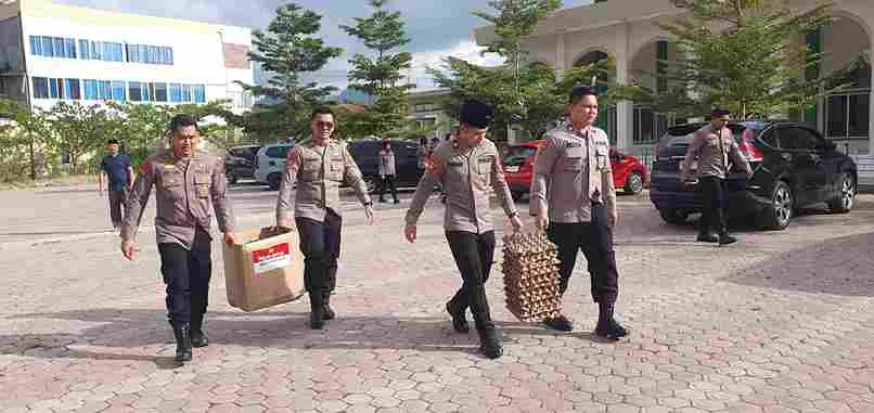 Mahasiswa STIK 83 Salurkan Bantuan Kapolri ke Posko Pengungsian dan gelar Trauma Healing untuk Anak-anak