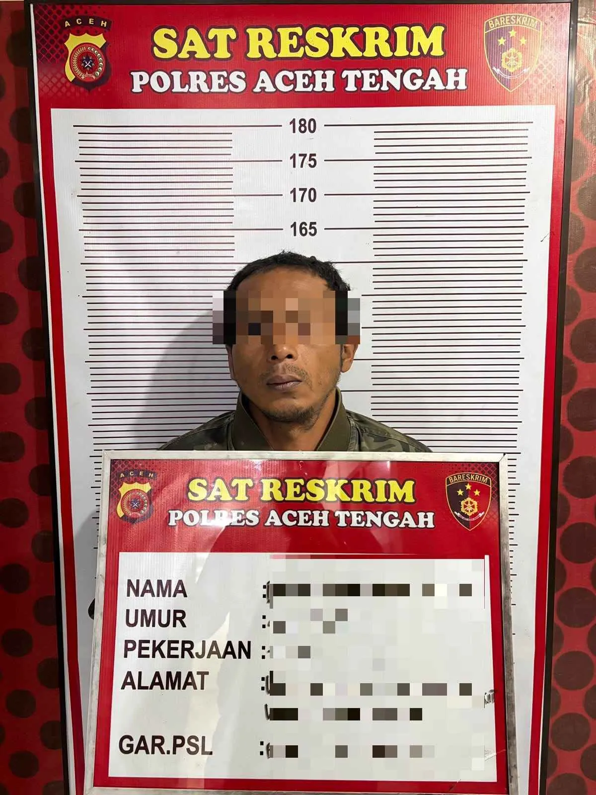 Residivis Curanmor Beraksi di Bebesen, Kini Diamankan di Polres Aceh Tengah