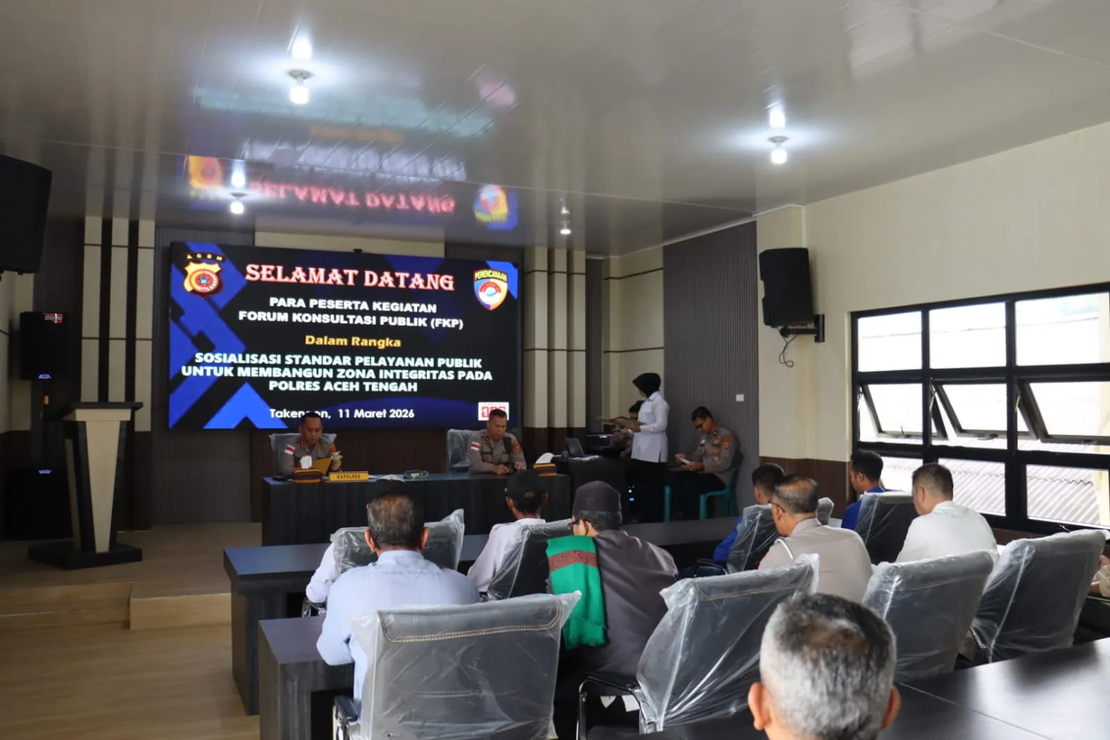 Polres Aceh Tengah Gelar Forum Konsultasi Publik untuk Perkuat Pelayanan dan Zona Integritas