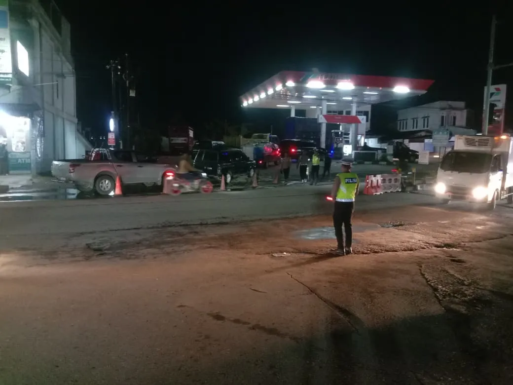 Polres Aceh Tengah Tingkatkan Patroli dan Pengamanan Arus Lalu Lintas di Pusat Perbelanjaan dan SPBU Jelang Idul Fitri