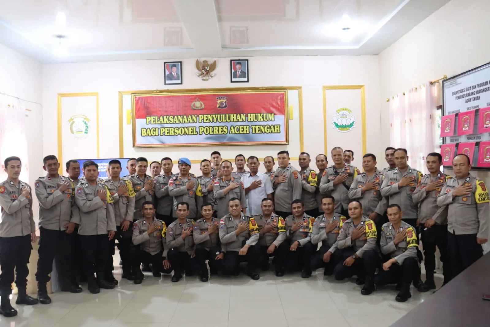 Kapolres Aceh Tengah Buka Penyuluhan Hukum Transformasi KUHP dan KUHAP Baru