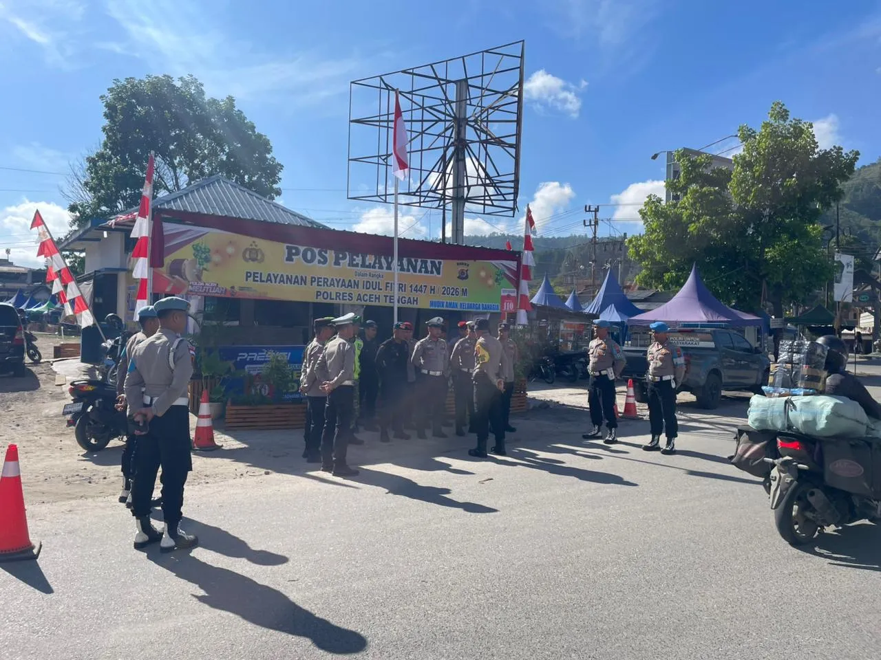 Hari Pertama Pos PAM dan Pos Yan Ops Ketupat Seulawah 2026, Polres Aceh Tengah Pastikan Kesiapan Pengamanan Idul Fitri