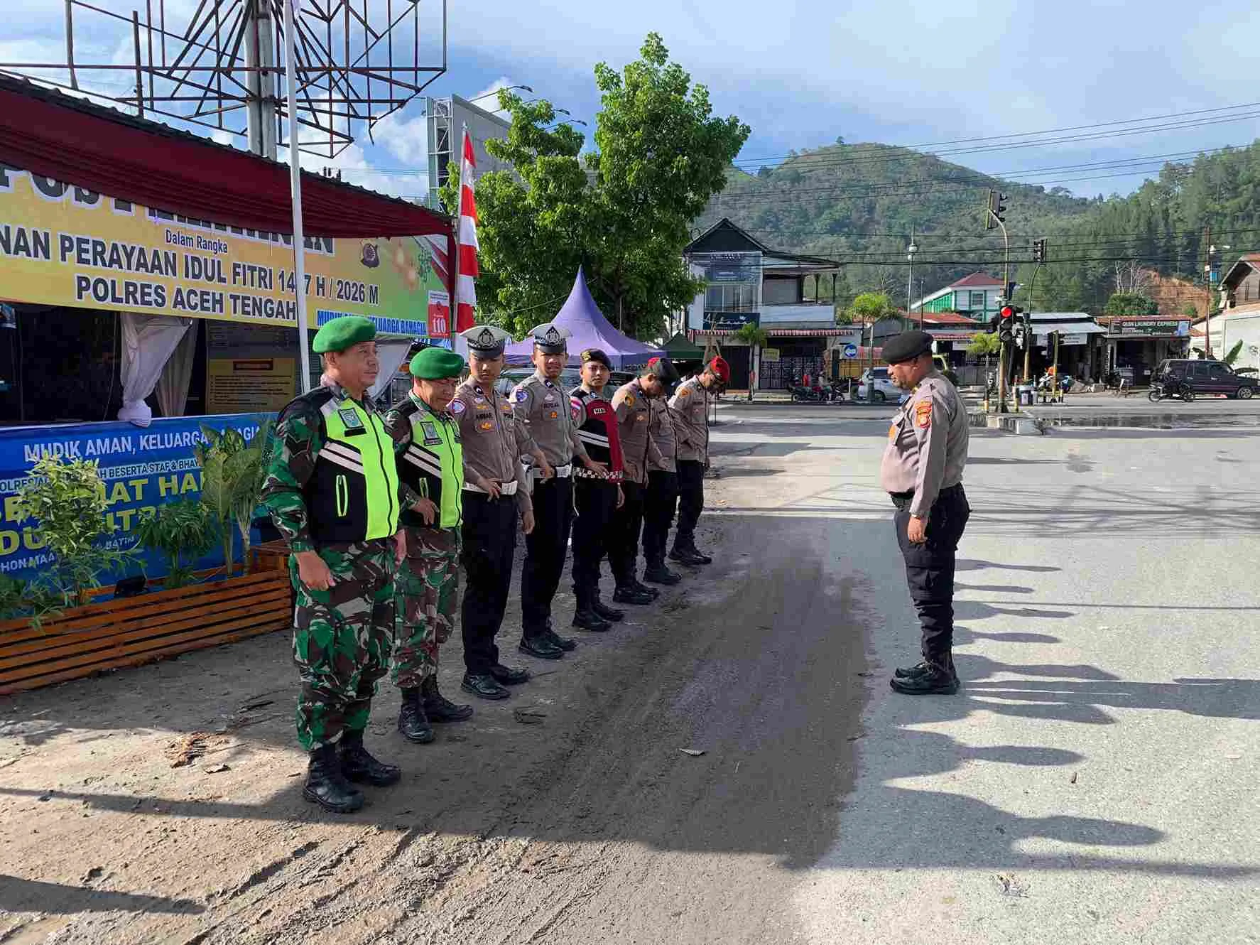 Pos Pelayanan Ops Ketupat Seulawah 2026 Polres Aceh Tengah Siap Berikan Pelayanan Maksimal Jelang Idul Fitri