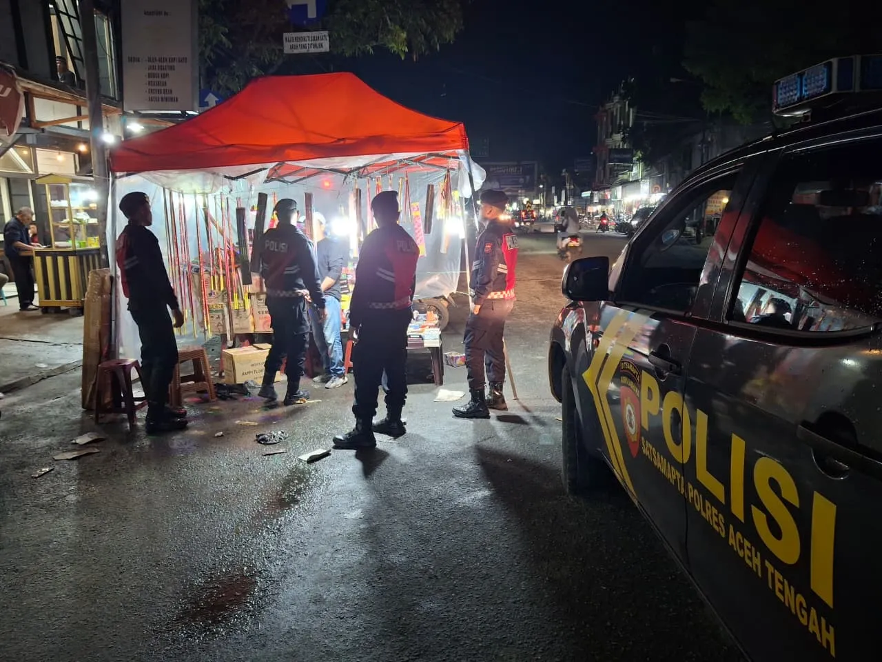 Patroli Perintis Presisi Digelar, Polres Aceh Tengah Antisipasi Gangguan Kamtibmas Malam Hari