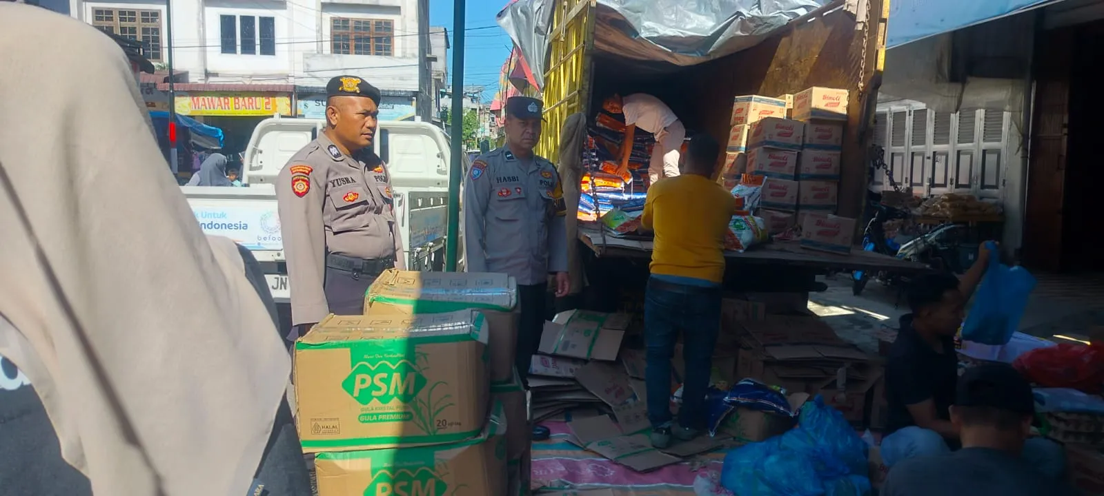 Polsek Lut Tawar Polres Aceh Tengah Amankan Pasar Murah Tanggap Inflasi