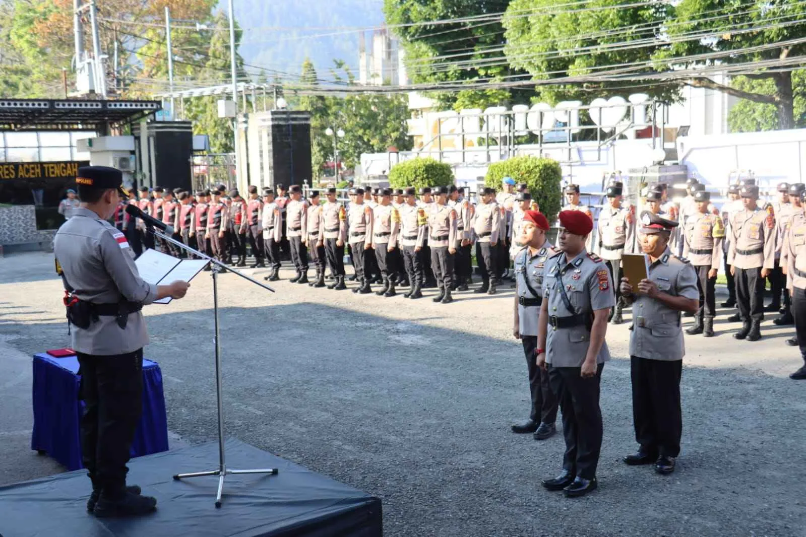Kapolres Aceh Tengah Pimpin Sertijab Kasat Reskrim, Tekankan Dedikasi dan Harapan Kinerja Lebih Baik
