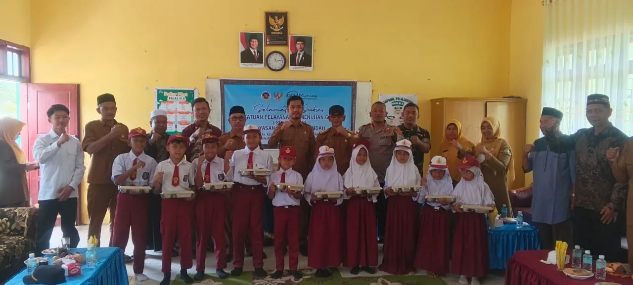 Polsubsektor Rusip Antara Hadiri Launching MBG, Dukung Peningkatan Gizi Generasi Muda