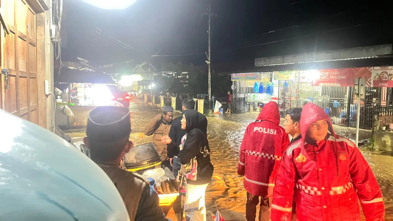Polres Aceh Tengah Intensifkan Patroli dan Pengaturan di Wilayah Terdampak Banjir, Warga Diimbau Waspada