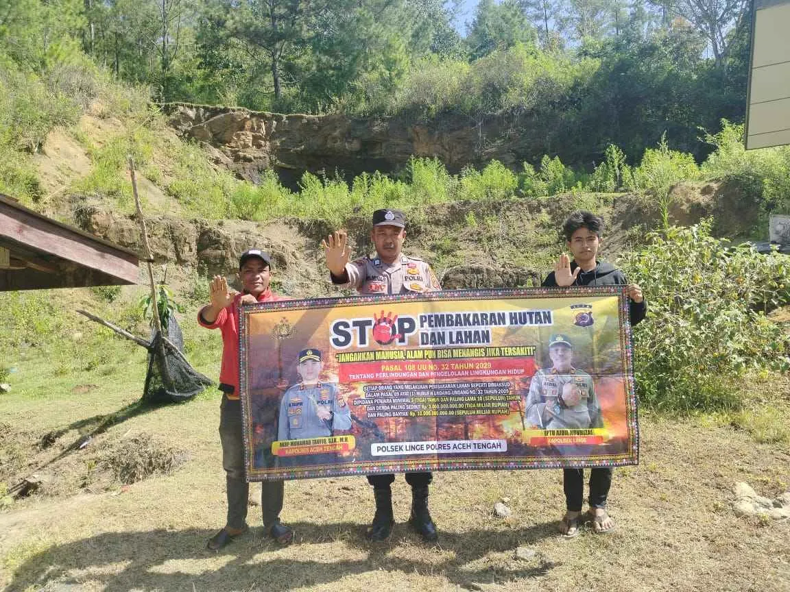 Cegah Karhutla, Polres Aceh Tengah Rutin Gencarkan Patroli dan Edukasi Kepada Masyarakat
