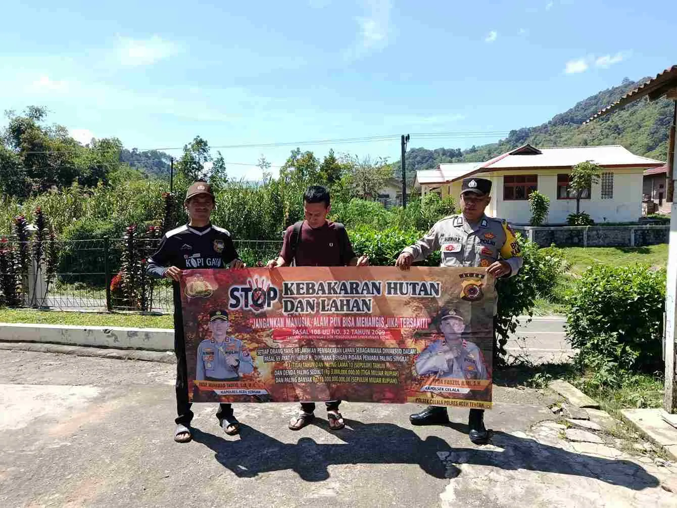 Patroli dan Sosialisasi Cegah Karhutla, Polres Aceh Tengah Terus Beri Edukasi