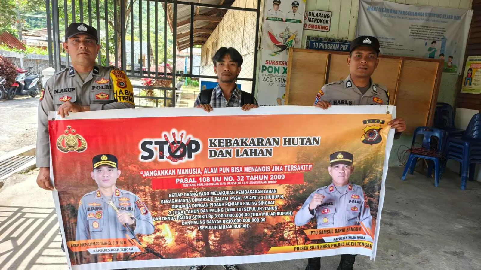 Jajaran Polres Aceh Tengah Terus Giatkan Patroli dan Sosialisasi Pencegahan Karhutla di Wilkumnya