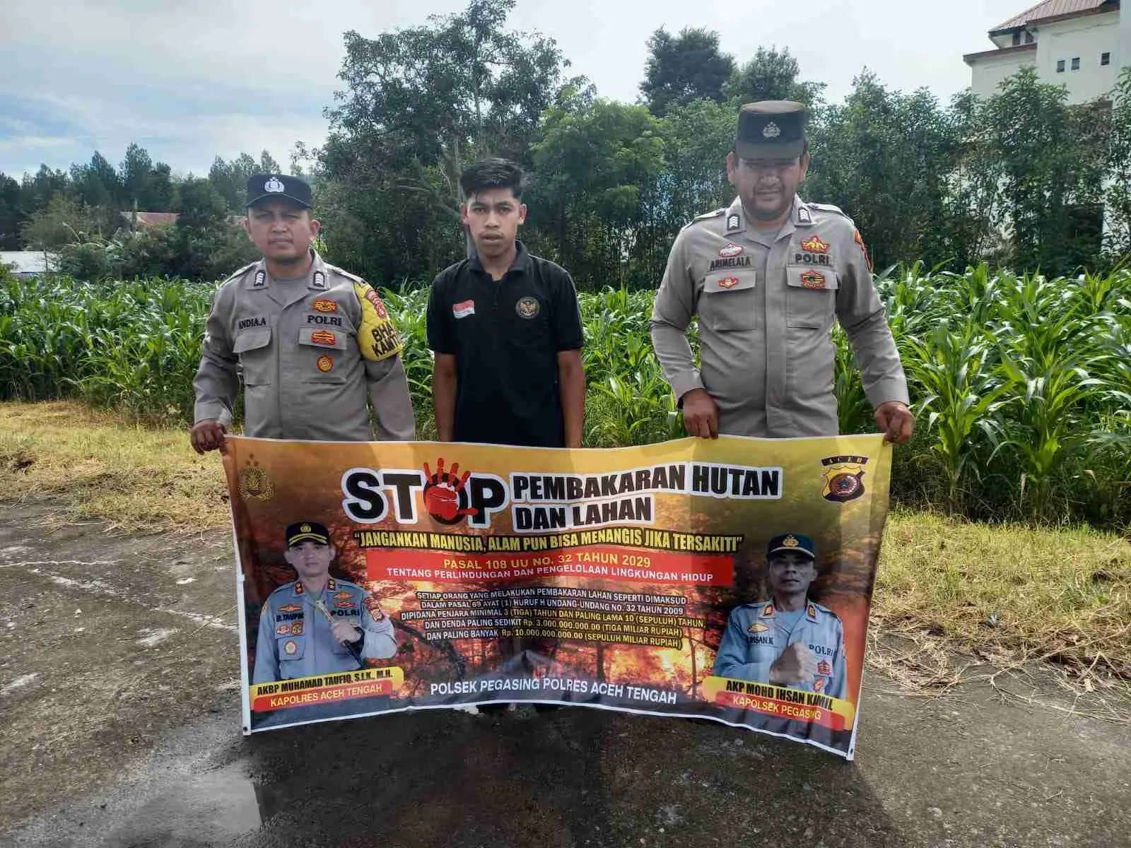 Cegah Karhutla, Polres Aceh Tengah Terus Giatkan Patroli dan Sosialisasi
