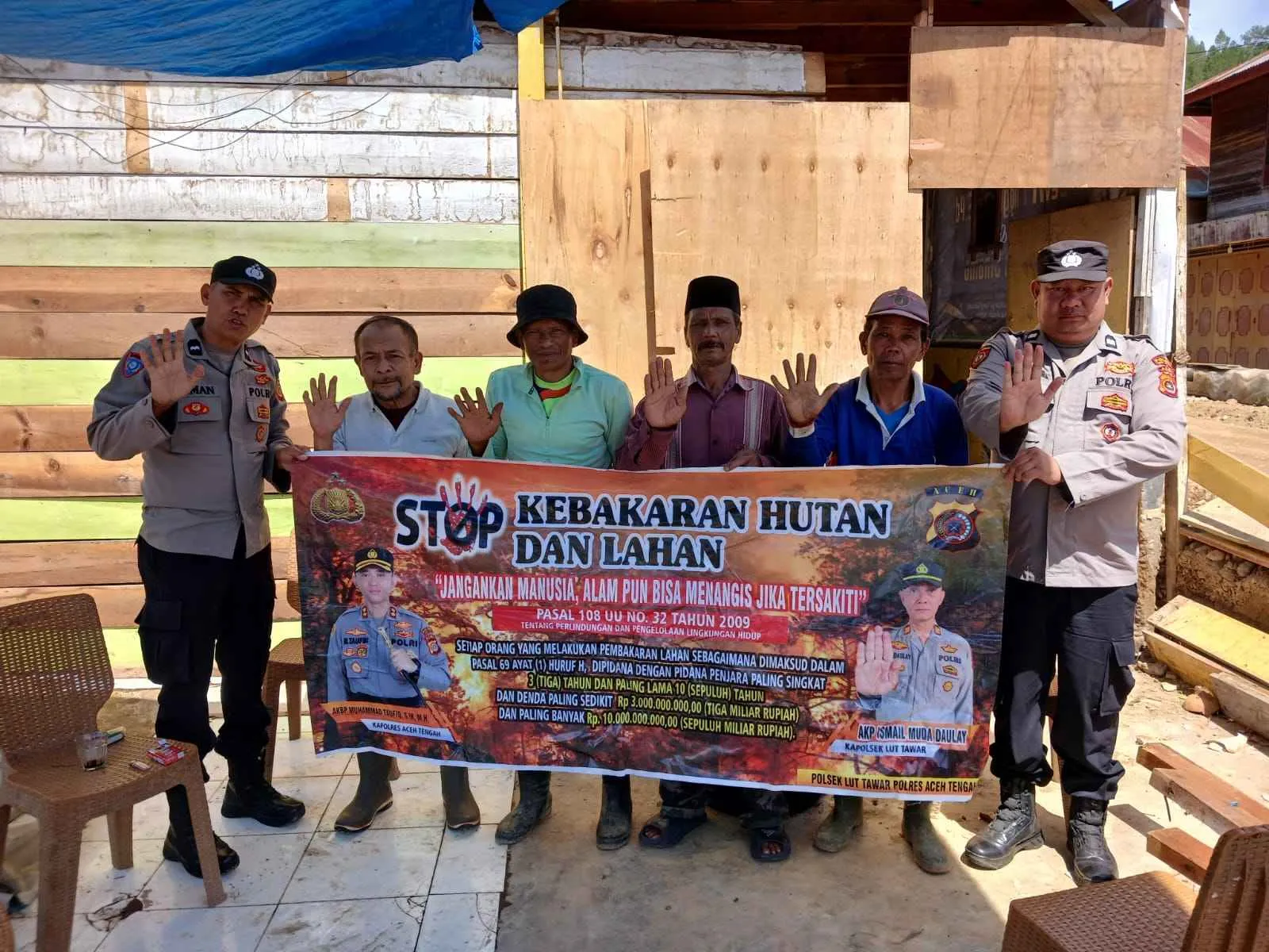 Jajaran Polres Aceh Tengah Terus Giatkan Patroli dan Sosialisasi Cegah Karhutla