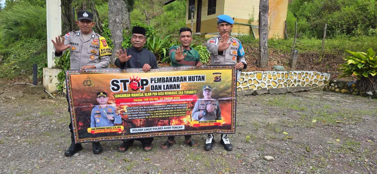 Cegah Karhutla Jajaran Polres Aceh Tengah Terus Giatkan Patroli dan Sosialisasi 