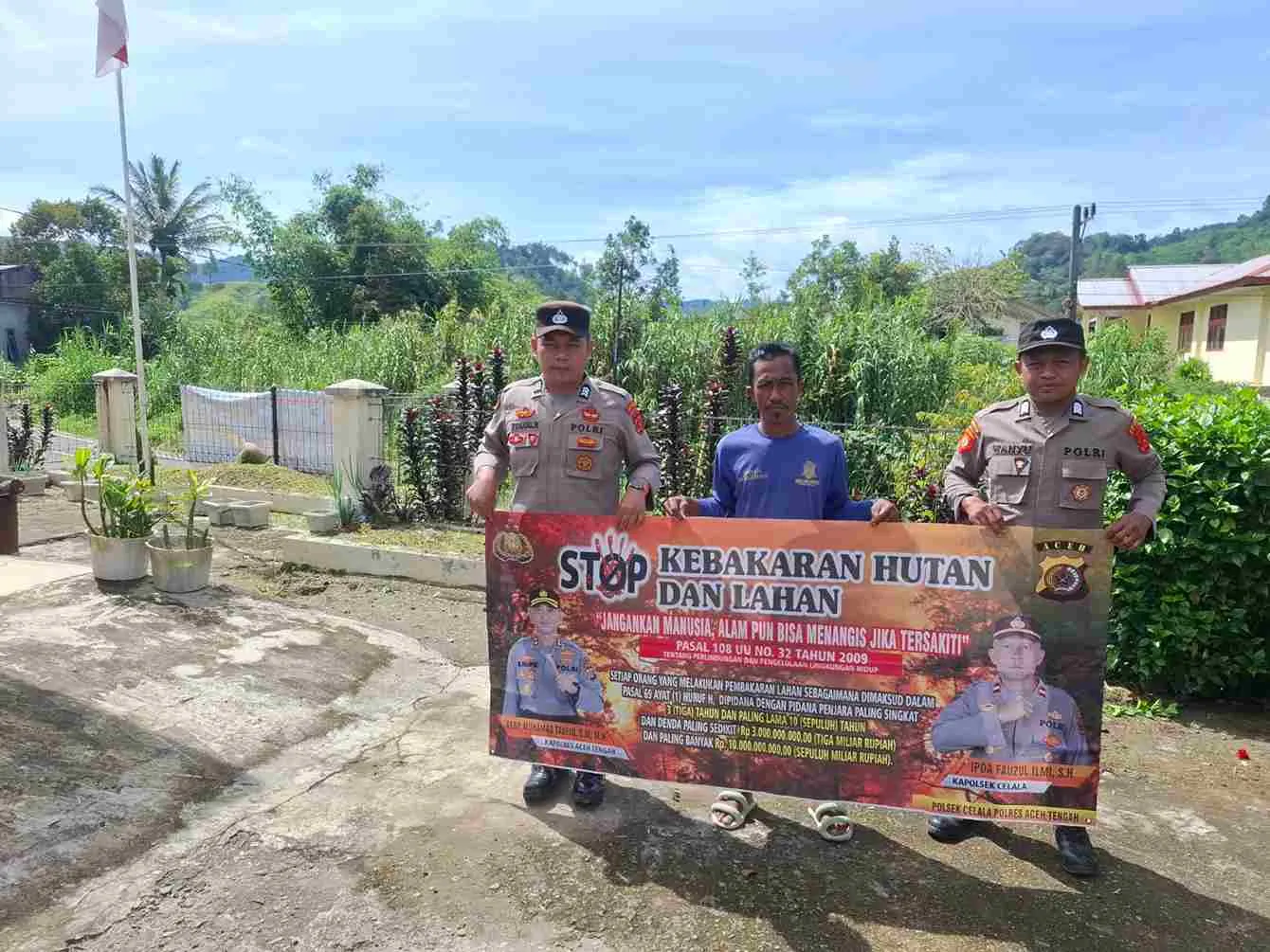 Polres Aceh Tengah Cegah Karhutla Terus Giatkan Patroli dan Sosialisasi 
