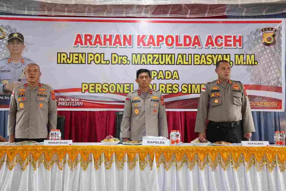 Kapolda Aceh Tiba di Simeulue, Kunjungan Kerja Disambut Hangat Forkopimda dan Tokoh Masyarakat
