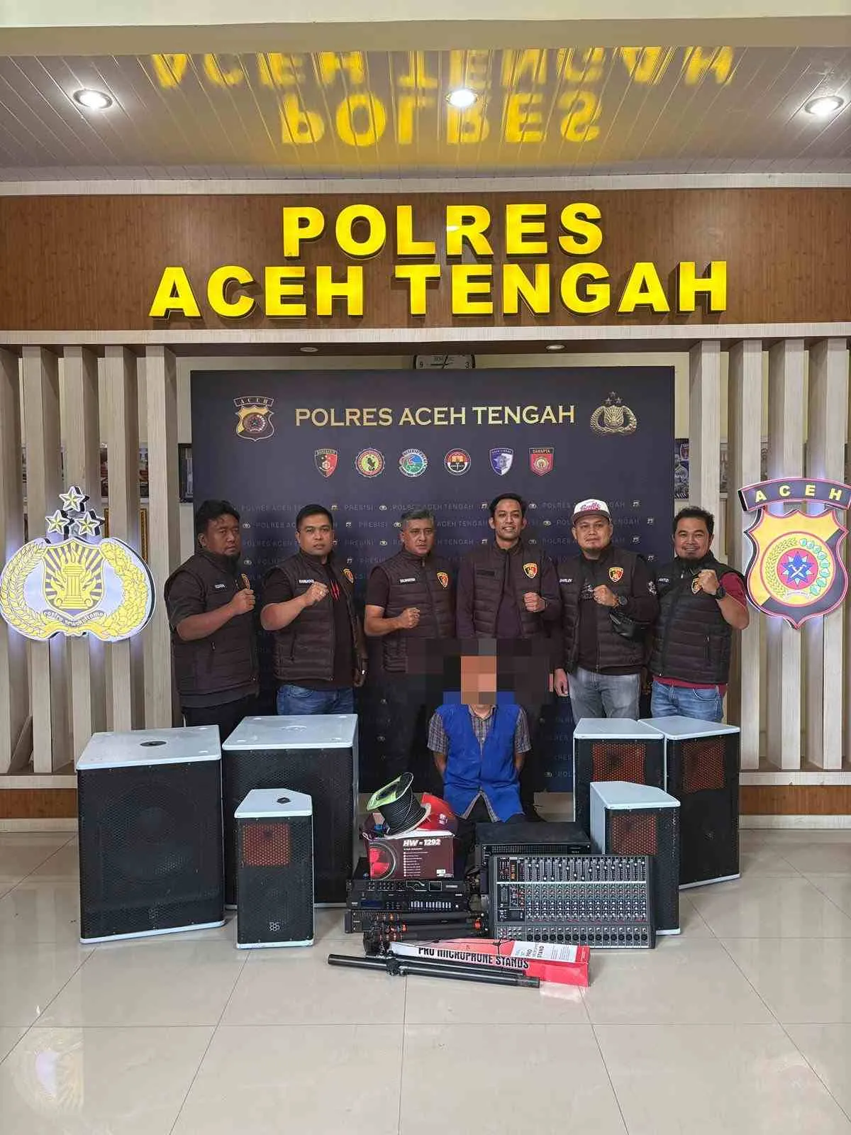 Satreskrim Polres Aceh Tengah Berhasil Ungkap Kasus Pencurian di Kampus IAIN, Pelaku Dibekuk Bersama Barang Bukti