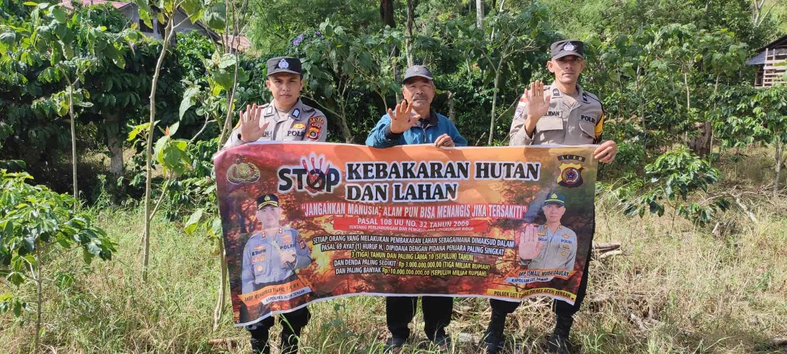 Cegah Karhutla, Jajaran Polres Aceh Tengah Konsisten Gencarkan Patroli dan Sosialisasi