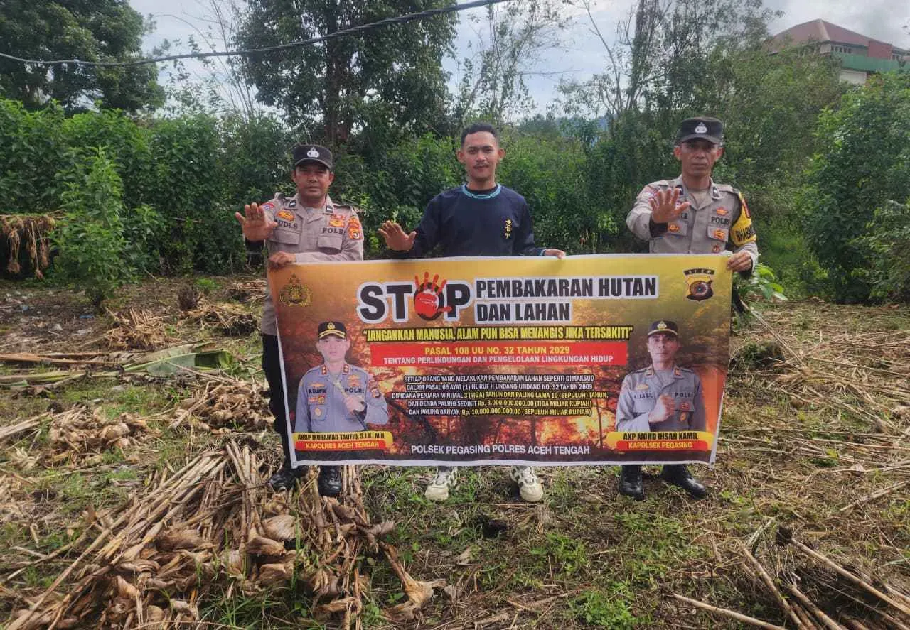 Polres Aceh Tengah Cegah Karhutla Konsisten Gencarkan Patroli dan Sosialisasi
