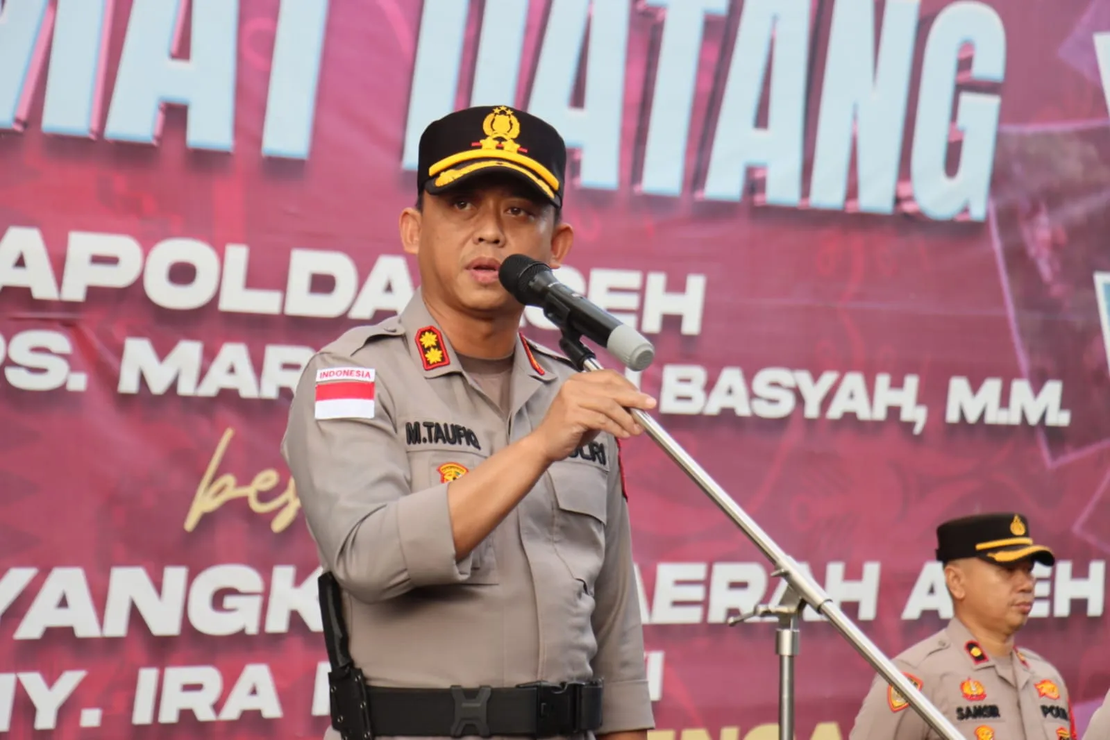 Kapolres Aceh Tengah Pimpin Apel Gelar Pasukan Kesiapan Pengamanan Malam Takbiran dan Sholat Idul Adha 1447 H