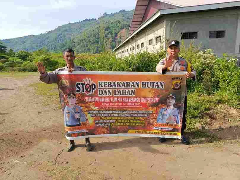 Polres Aceh Tengah Konsisten Gencarkan Patroli Karhutla dan Sosialisasi Pada Warga