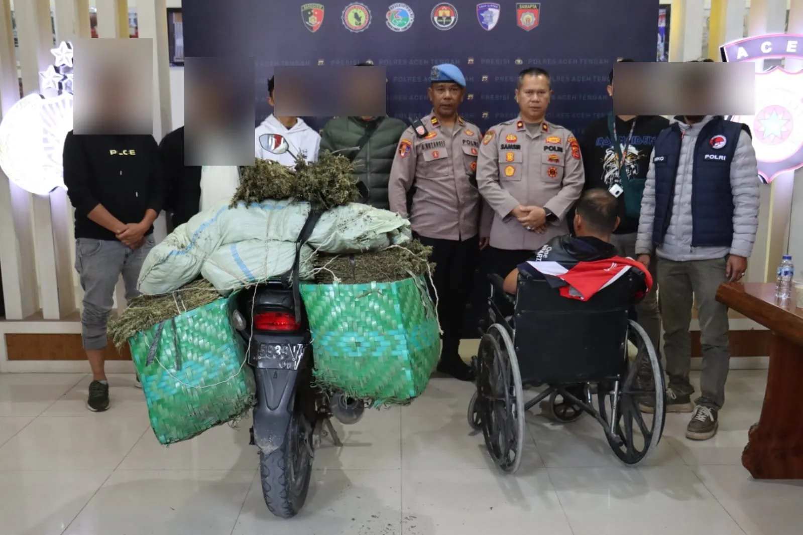 Satresnarkoba Polres Aceh Tengah Gagalkan Peredaran 45 Kilogram Ganja, Kurir Antar Kabupaten Ditangkap