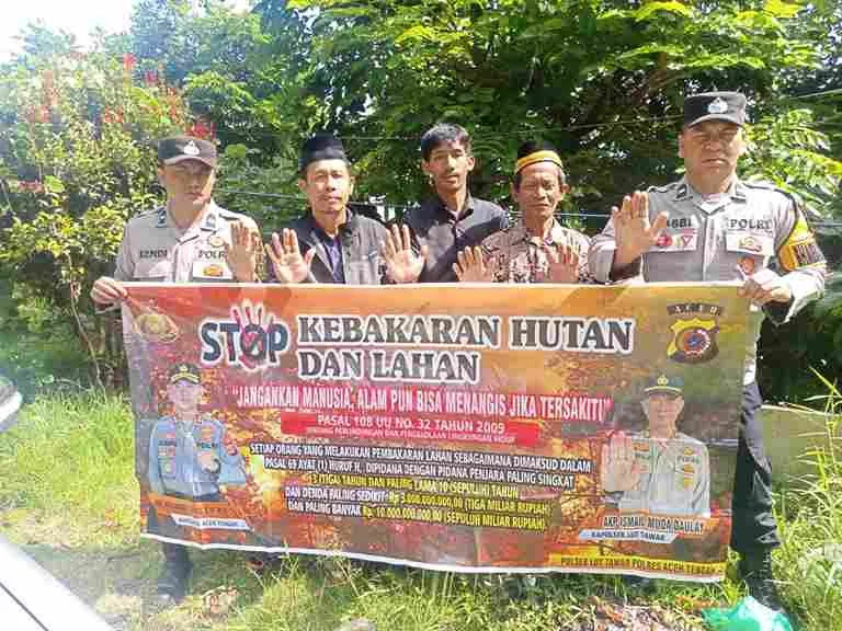 Polres Aceh Tengah Terus Gencarkan Patroli dan Sosialisasi Pencegahan Karhutla
