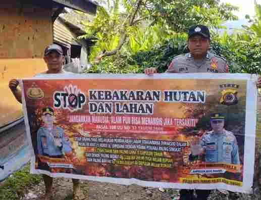 Cegah Karhutla, Polres Aceh Tengah Intensifkan Patroli dan Edukasi Kepada Masyarakat