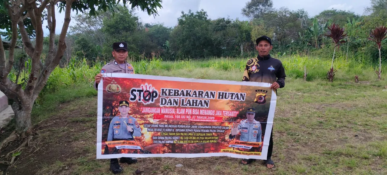 Cegah Karhutla, Polres Aceh Tengah Intensifkan Patroli dan Sosialisasi