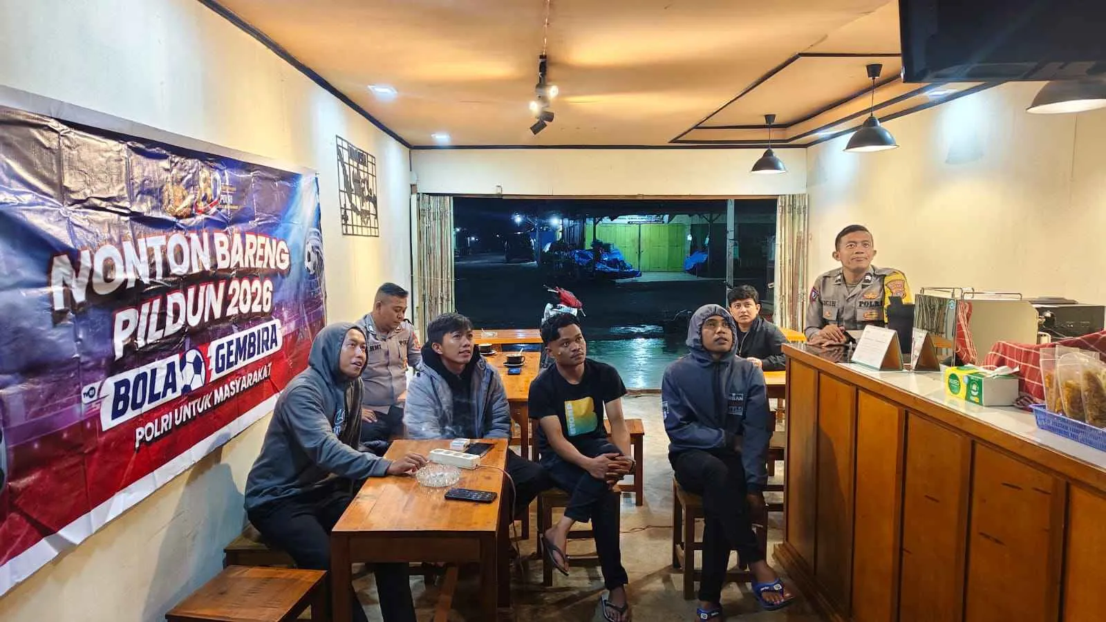 Nobar Piala Dunia Bersama Masyarakat, Polres Aceh Tengah Perkuat Kamtibmas dan Kebersamaan