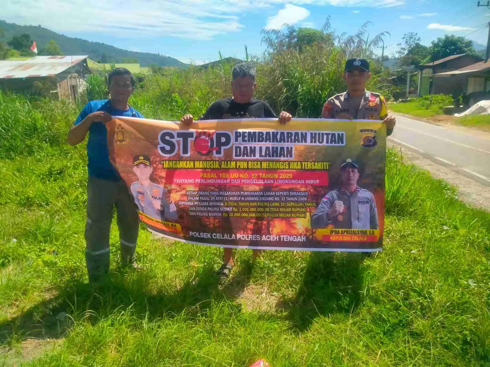 Cegah Karhutla, Polres Aceh Tengah Intensifkan Patroli dan Sosialisasi Pada Warga
