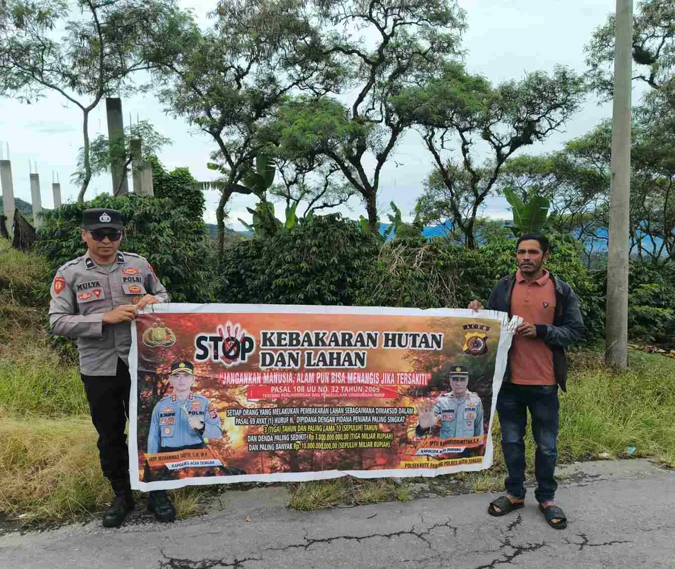 Polres Aceh Tengah Gencarkan Patroli dan Sosialisasi Pada Warga Cegah Karhutla
