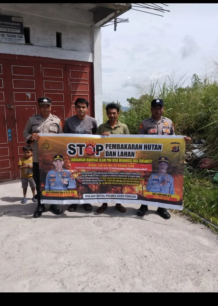Cegah Karhutla, Polres Aceh Tengah Intensifkan Patroli dan Edukasi Masyarakat
