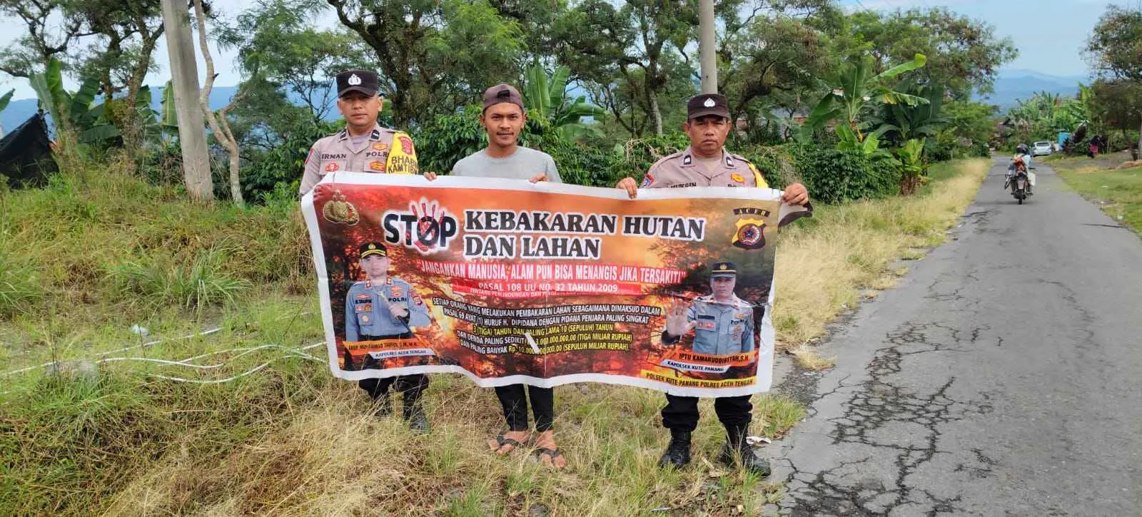 Cegah Karhutla, Polres Aceh Tengah Intensifkan Patroli dan Edukasi Warga