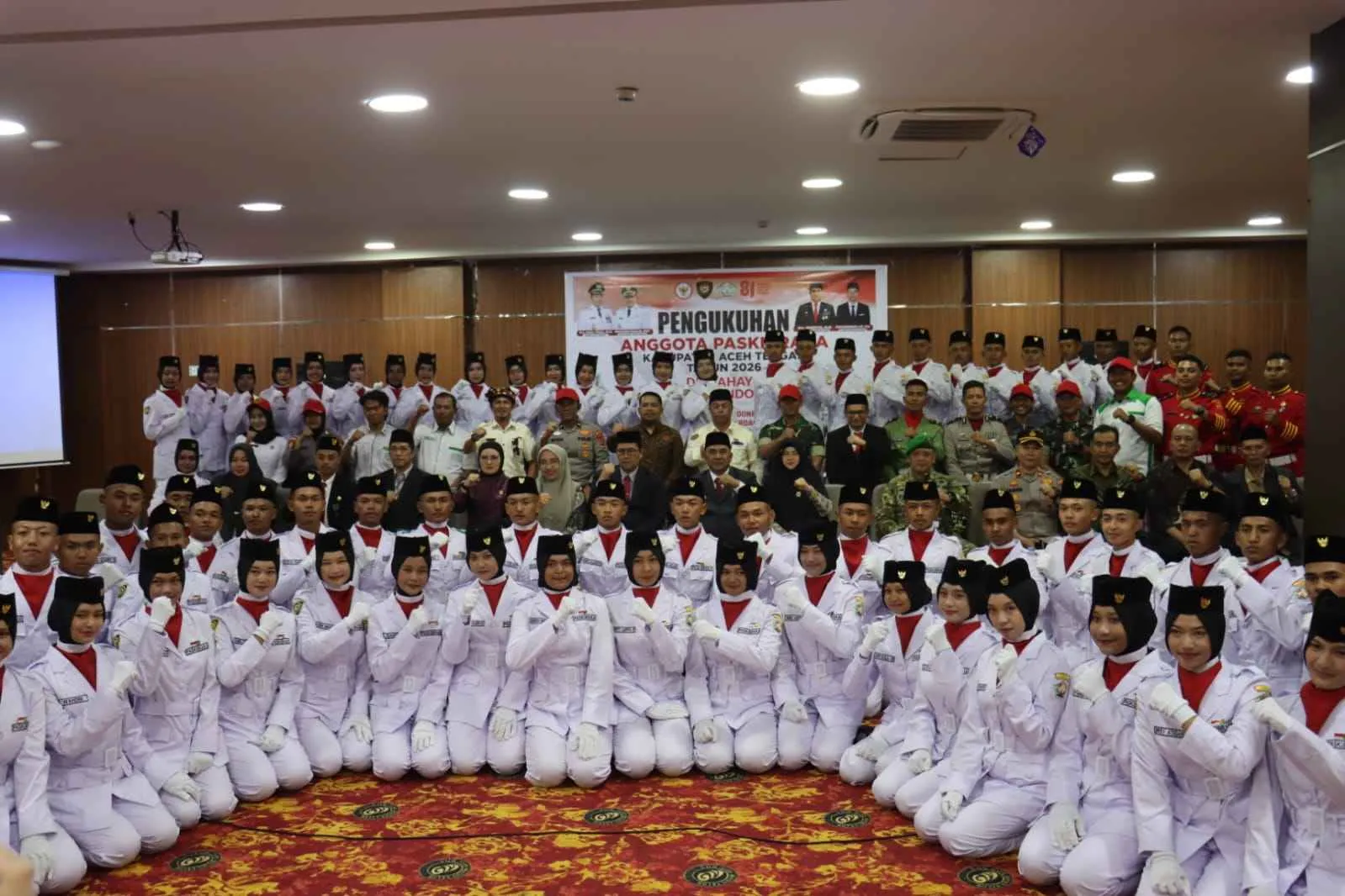 Wakapolres Aceh Tengah Hadir Pengukuhan Paskibraka, Dorong Generasi Muda Junjung Nasionalisme