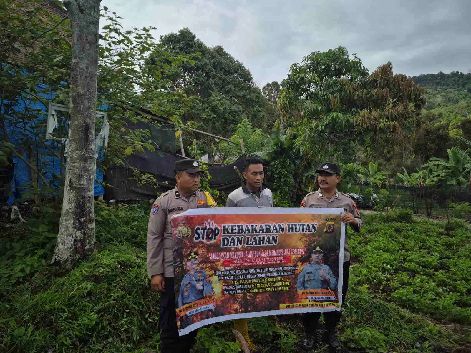 Patroli dan Sosialisasi Jajaran Polres Aceh Tengah  Gencar Cegah Karhutla