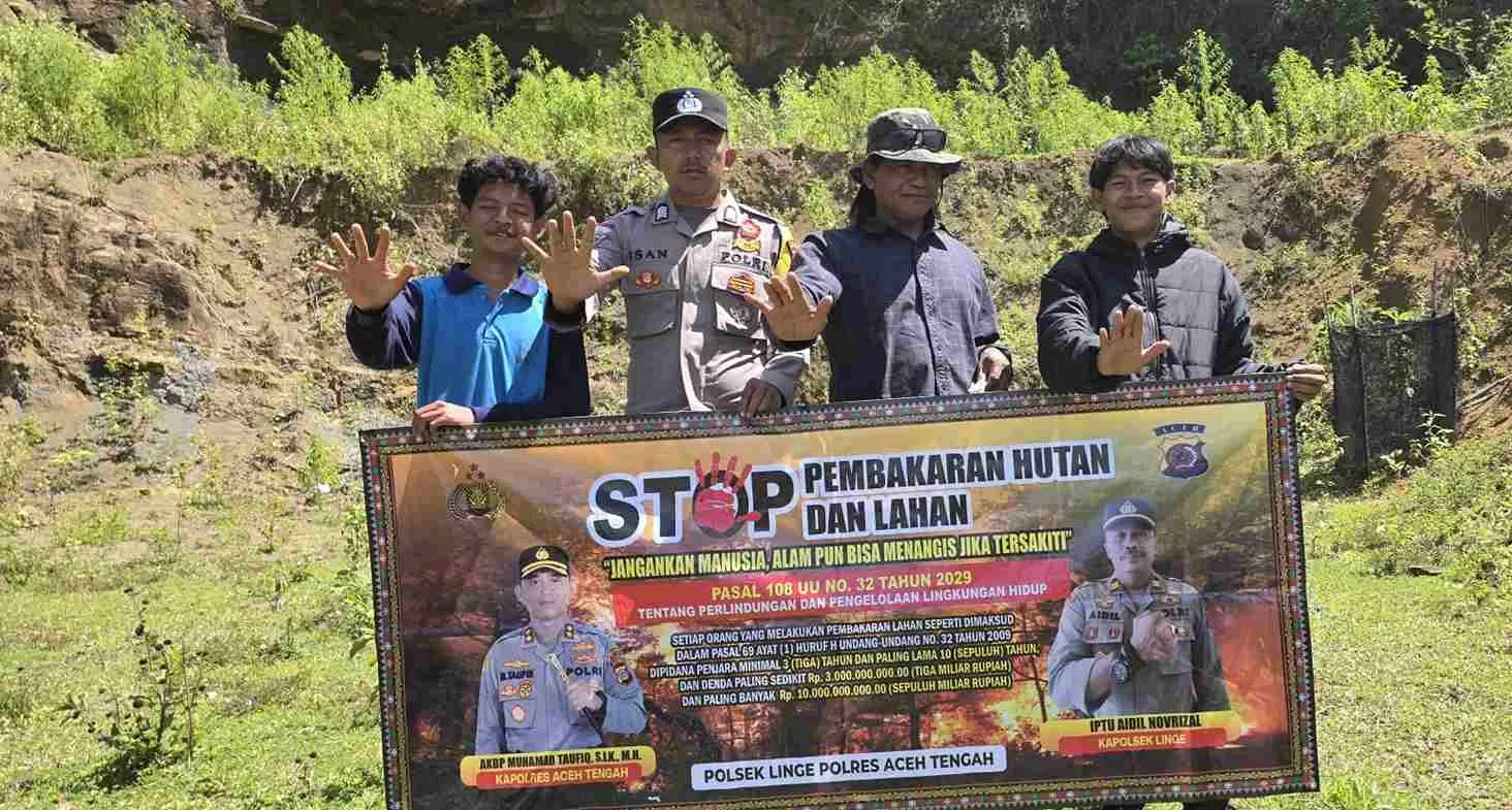 Cegah Karhutla Sejak Dini, Polres Aceh Tengah Intensifkan Patroli dan Edukasi Warga