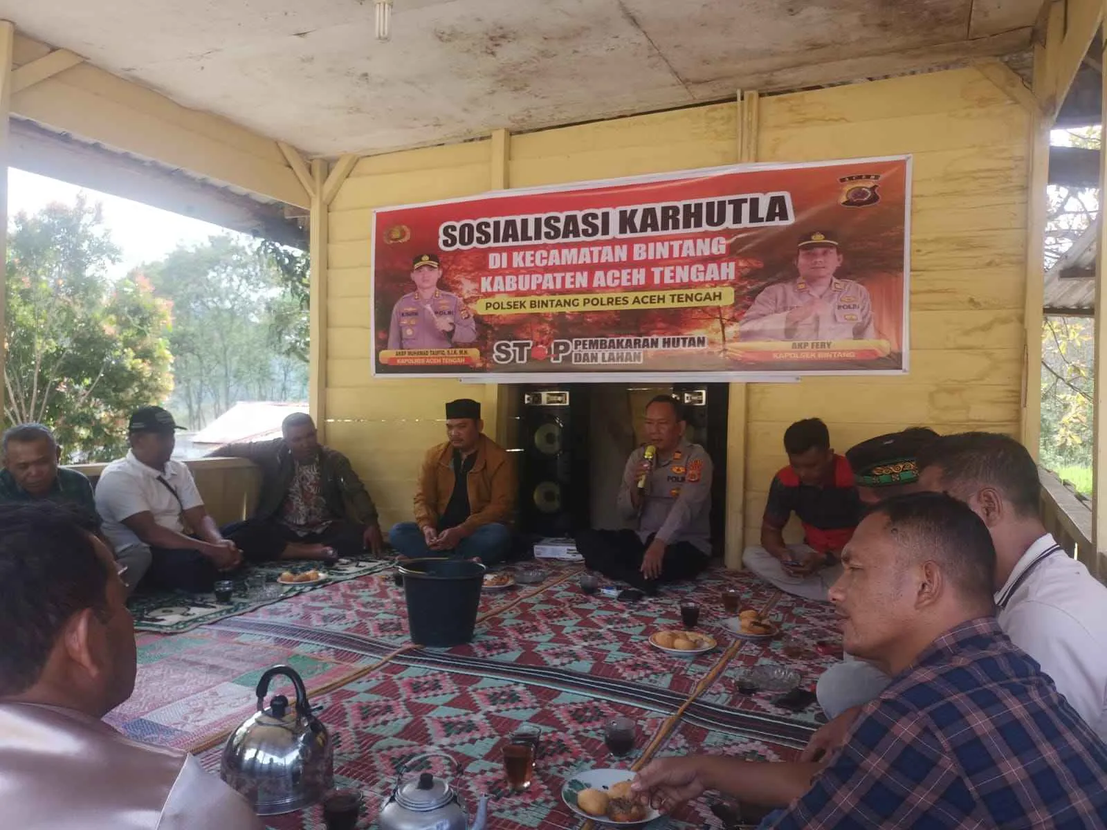 Perkuat Benteng Pencegahan Karhutla, Polsek Bintang Gandeng Reje Kampung se-Kecamatan Bintang