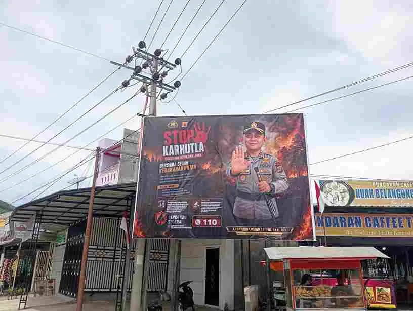 Cegah Kebakaran Hutan dan Lahan, Polres Aceh Tengah Terus Gencarkan Sosialisasi dan Pemasangan Imbauan