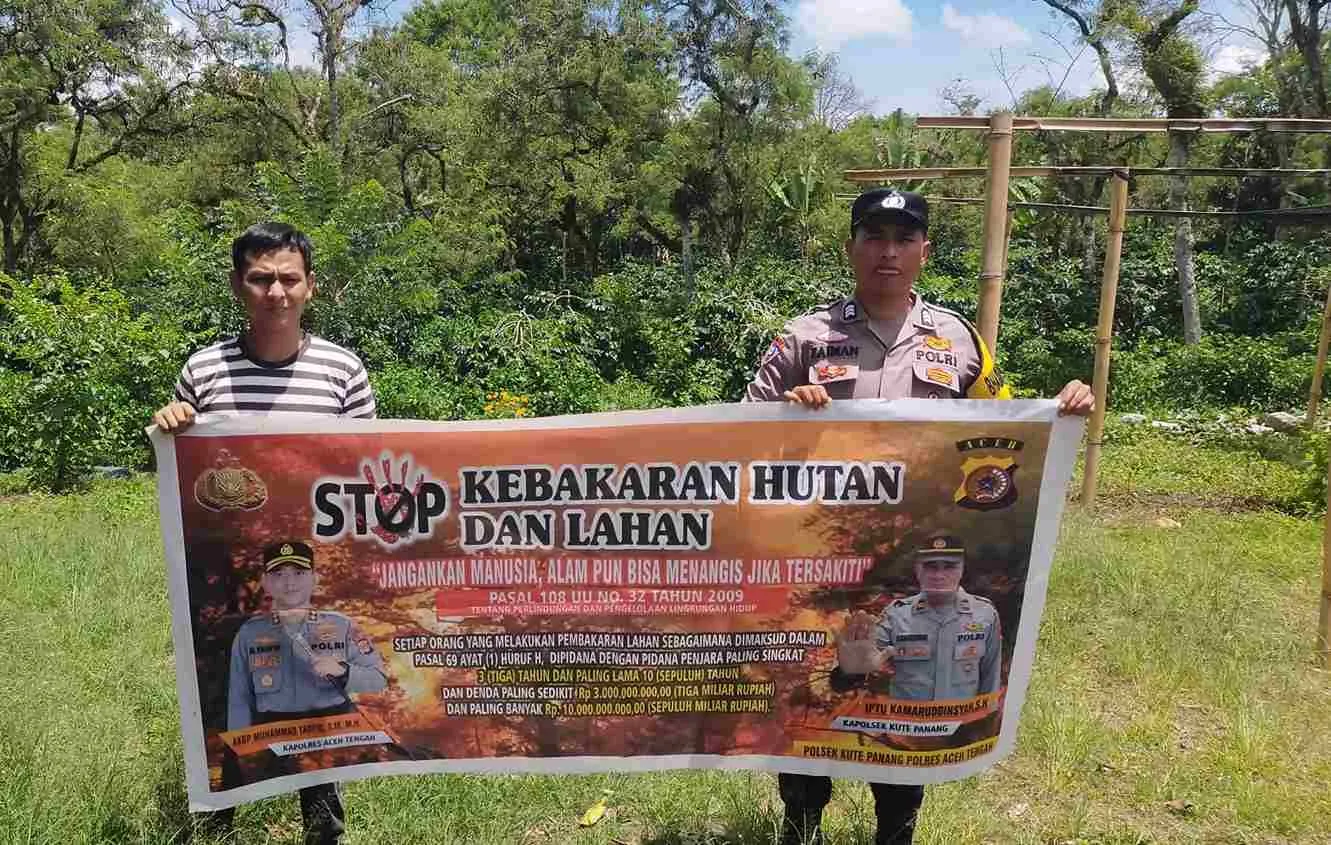 Cegah Karhutla Sebelum Api Muncul, Polisi Aceh Tengah Turun Langsung Edukasi Warga