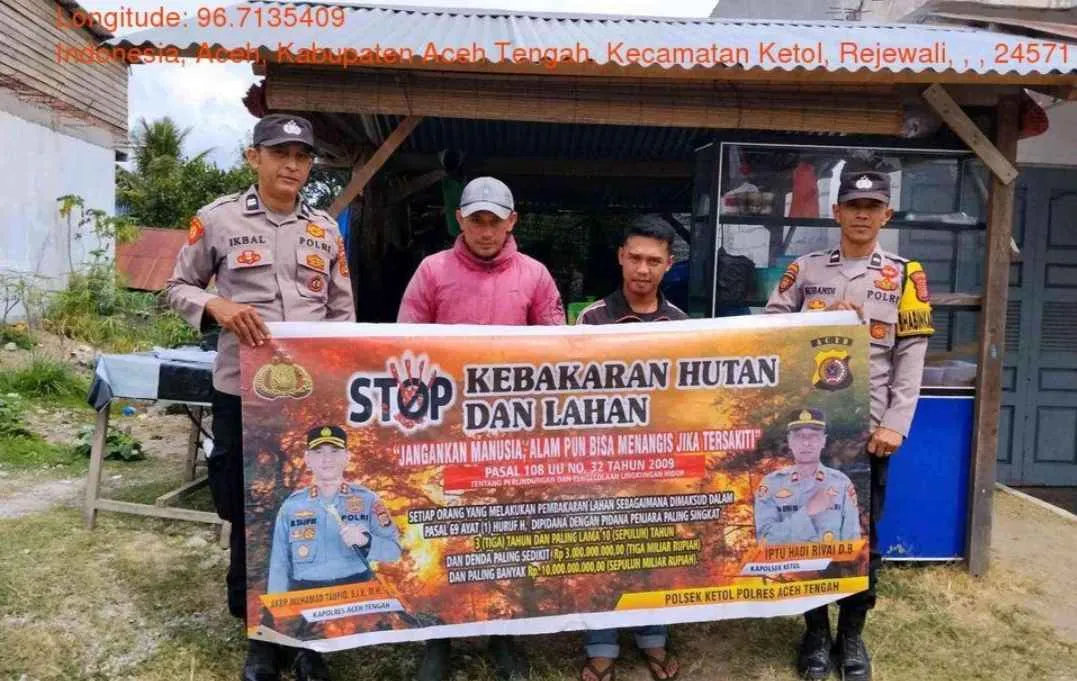 Polres Aceh Tengah Gencarkan Patroli Sosialisasi Antisipasi Kebakaran Hutan dan Lahan